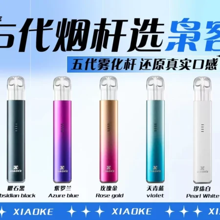XIAOKE梟客五代電子煙主機｜三檔功率調節・Type-C快充｜兼容五代煙彈・台灣現貨